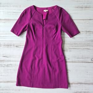 trina Trina Turk Purple Short Sleeve Sheath Dress sz 8